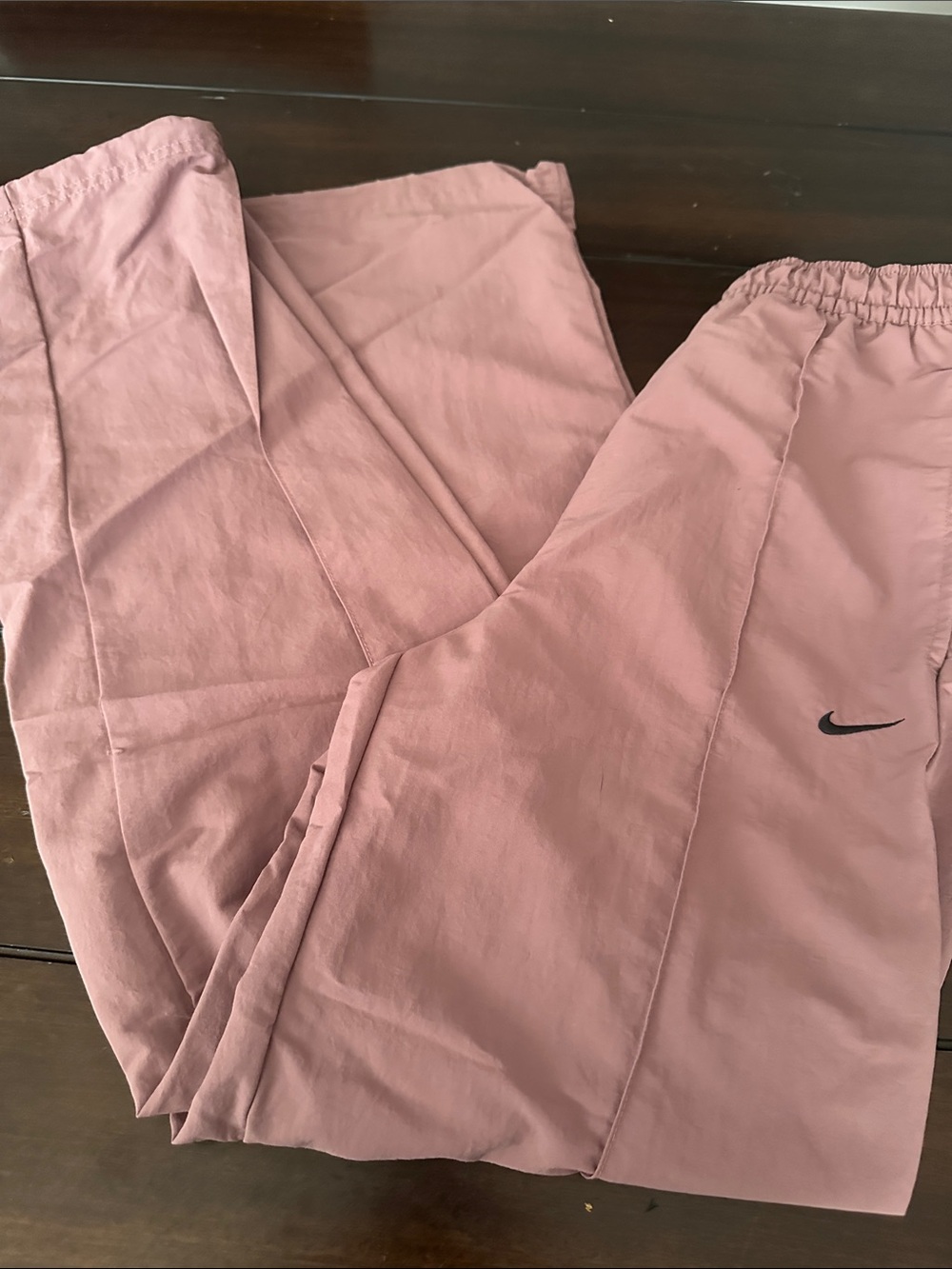 Nike Kids Rose Pink Jogger Pants with Black Swoosh